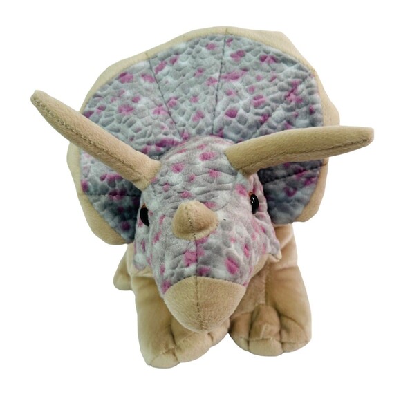 Wild Republic Triceratops Dinosaur Plush 15” Stuffed Animal Toy Beanbag K&M - Picture 5 of 11